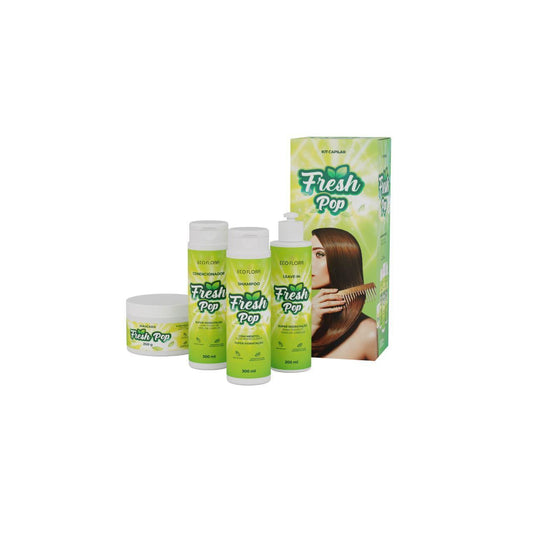 Kit Capilar Super Hidratação Fresh Pop Eco Flora anti coceira no couro cabeludo Mentol