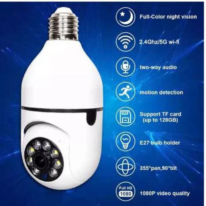 Câmera de segurança a Prova D'água sem fio gira 360 com app Yousee full HD visão notturna