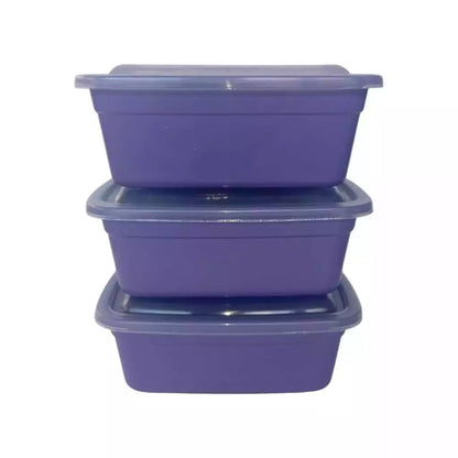 Kit 30 potes retangulares organizadores marmita 1000ml