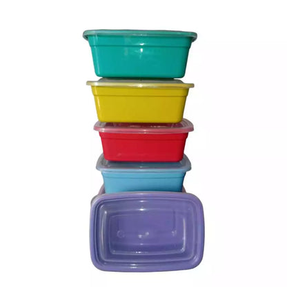 Kit 30 potes retangulares organizadores marmita 1000ml