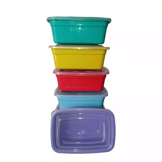 Kit 30 potes retangulares organizadores marmita 1000ml