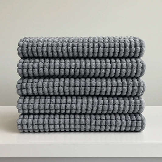 Kit de Tapete Bolinha 04 Unidades Antiderrapante Microfibra Toque Suave Super Macio