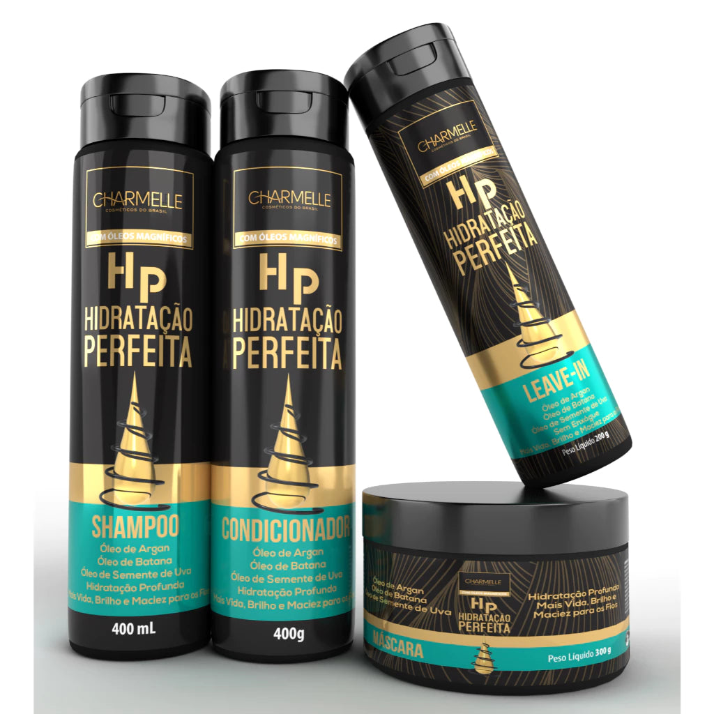 Kit Hidrataçao Perfeita HP 4 itens Charmelle