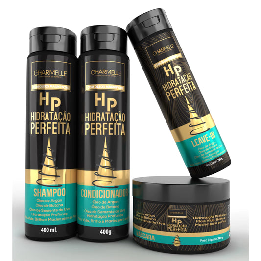 Kit Hidrataçao Perfeita HP 4 itens Charmelle