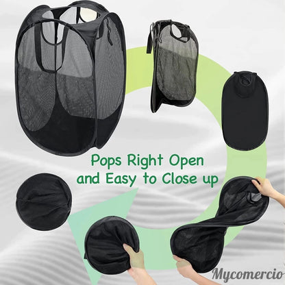 Cesto De Roupa Dobrável Para Roupas E Brinquedos Infantil Caixa Organizadora Cozinha Quarto Casa