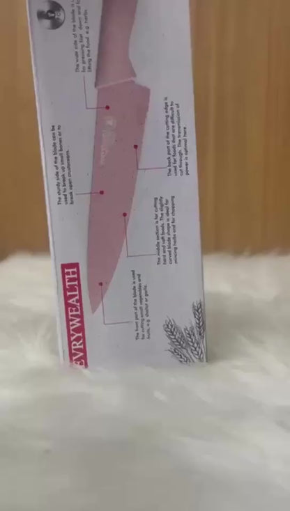 Kit de Facas Colorido Inox com 6 Peças