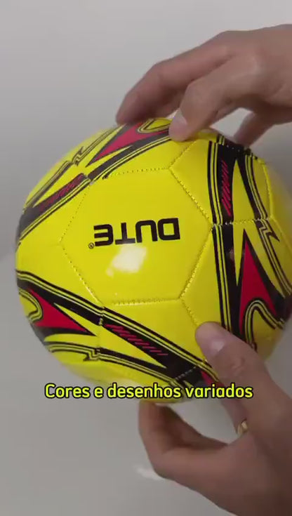 Bola de Futebol Tamanho Oficial Número 5 Costurada Couro Sintético Branco