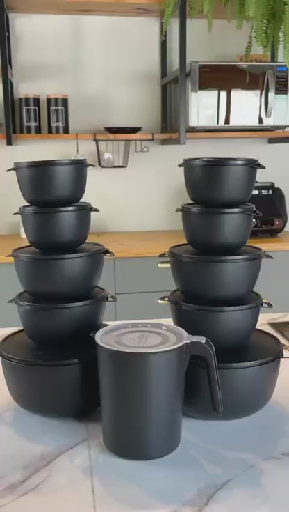 Kit 10 Potes Bowl + Jarra 1.800