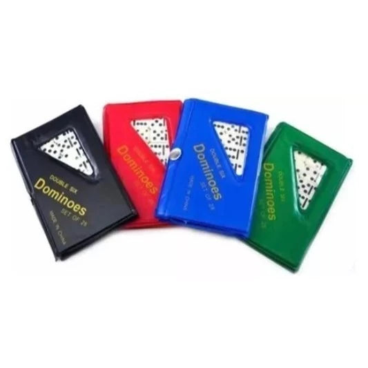 Jogo De Dominó RB Tabuleiro 28 Peças Estojo Pedras 7mm