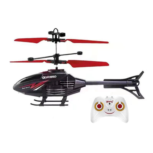 1PC Controle Remoto Indução Helicóptero Aeronaves Modo Duplo Suspenso Brinquedo Voador